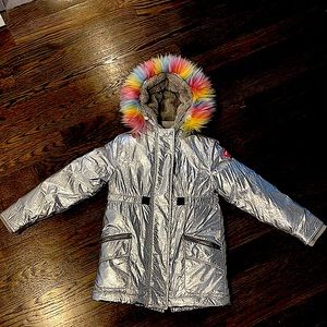 Appaman Girls Silver 3/4 Coat Size 10